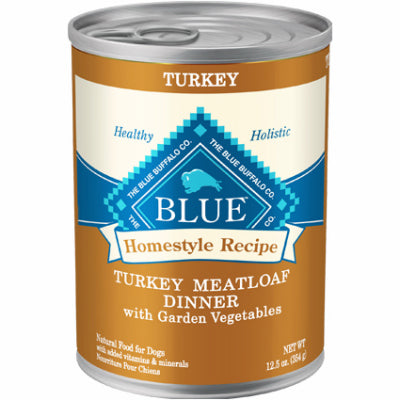 Comida para perros con receta casera, cena con pastel de carne de pavo, lata de 12,5 oz (paquete de 12)