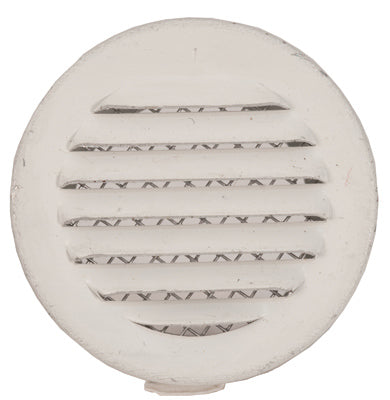 Ventilación circular, blanca, 1 pulg., paquete de 6.