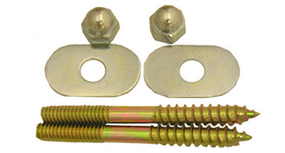 Tornillos para inodoro con tuercas y arandelas, 1/4 x 2-1/2 pulg. (paquete de 6)