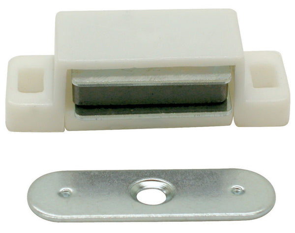 Ultra Hardware 13502 White Designer'S Edge Plastic Magnetic Catch