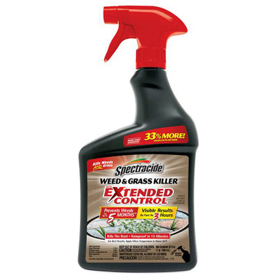 Herbicida y eliminador de malezas con control extendido, 32 oz, listo para usar