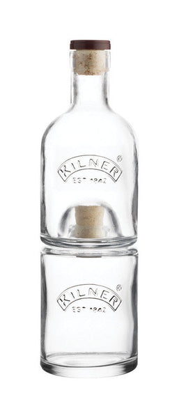 Kilner 3.97 in. W x 3.97 in. L Clear Glass Stackable Bottle Set 1 pk