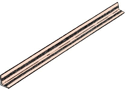 Palm Beach Plastics Cs2141a 4' 3/4 X 4' Self Adhesive Corner Guards (Pack of 24)
