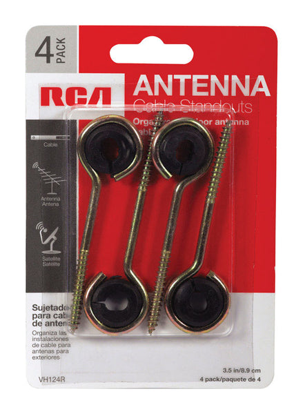 Antena de TV para exteriores RCA, paquete de 4 unidades