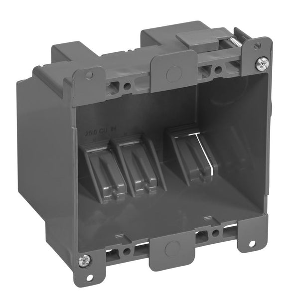 CAJA 2GNG PVC CUADRADA 25CUIN