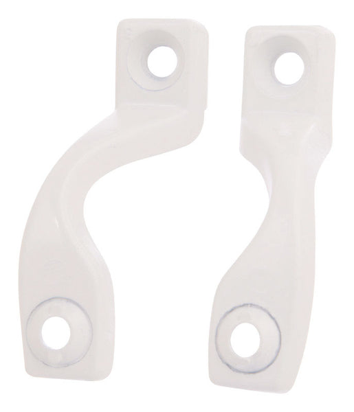 Barton Kramer Gloss White Die-Cast Bracket 2 pk