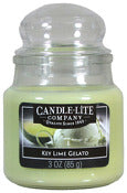 Candle lite 3827363 3 Oz Key Lime Gelato Everyday Jar Candle With Bubble Lid (Pack of 12)