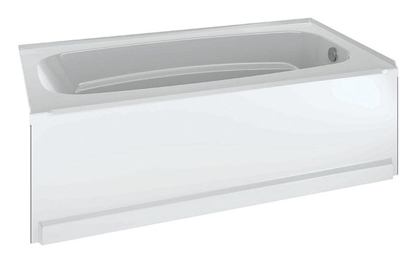 Bañera Delta Classic de 18 pulgadas de alto x 60 pulgadas de ancho x 32 pulgadas de largo, color blanco