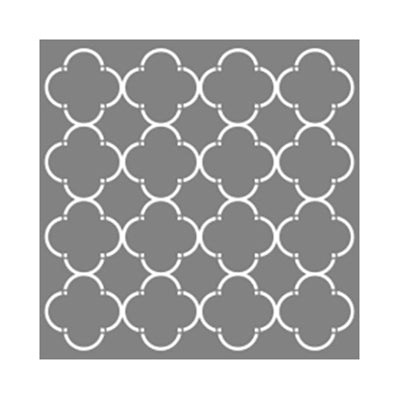 Americana Decor Mod Quatrefoil Stencil, 12 x 12-In. (Pack of 3)