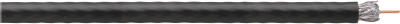 RG6U Gas Injected Coaxial Cable, Black, 500-Ft.