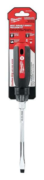 Milwaukee 5/16 in. x 6 in. L Slotted Cushion Grip Screwdriver 1 pc.