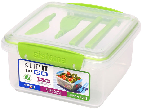 Sistema 21652ZS Klip It® Lunch Plus To Go Container