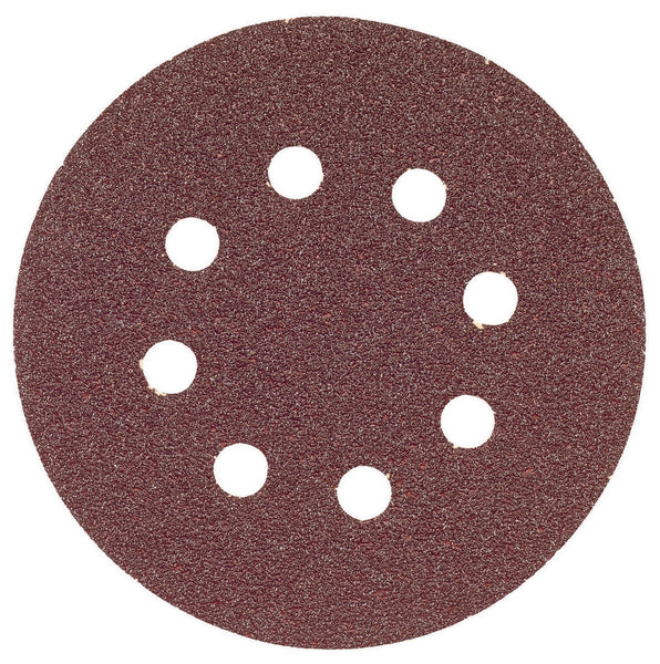 Discos de lijado con velcro Bosch Sr5r120 de 5" y grano 120, paquete de 5