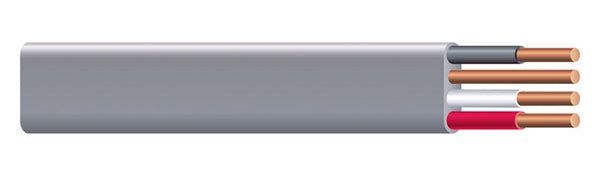 Cable de alimentación subterránea UF-B WG tipo sólido 14/3 de 250 pies de Southwire