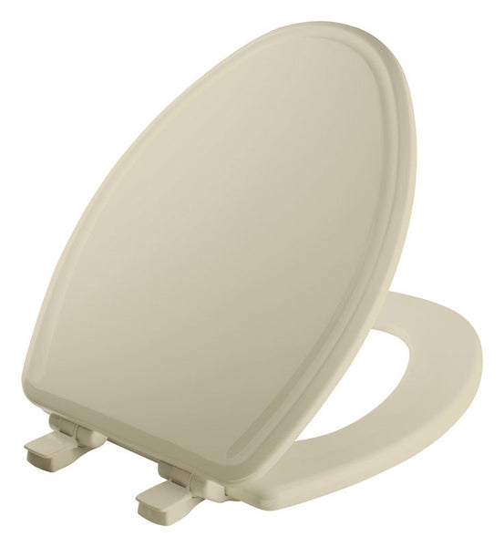 Mayfair Slow Close Elongated Bone Molded Wood Toilet Seat