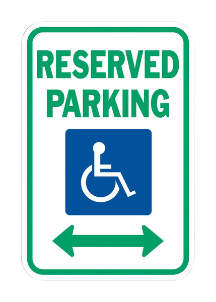 Hy-Ko English White Informational Sign 18 in. H x 12 in. W