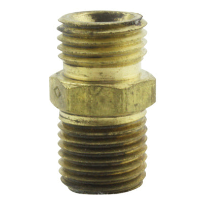 Accesorio para manguera de compresor de aire, boquilla hexagonal, 1/4 MNPT x 1/4 pulg. NPS, paquete de 2.