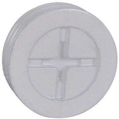 Tapón de cierre impermeable de color blanco de 1/2 pulgada, paquete de 3