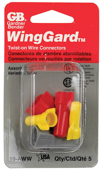Gardner Bender WingGard Copper Wire Wire Connector Assorted 5 pk