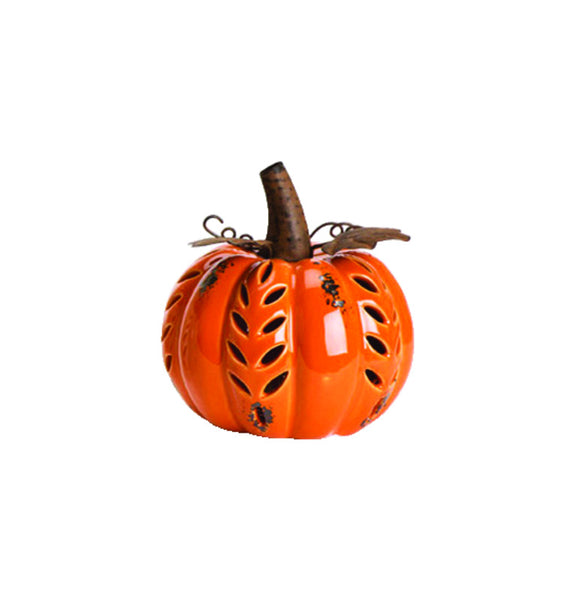Celebrations Pumpkin Lighted Fall Decoration 5.98 in. H x 5.79 in. W 1 pk (Pack of 6)