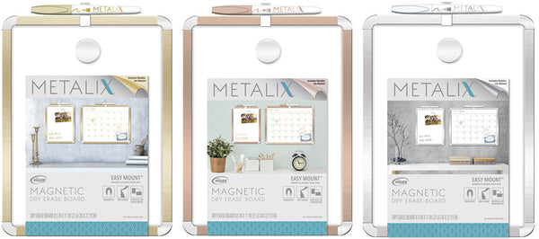 Board Dudes FGH96 8.5 X 11 Metalix Magnetic Dry Erase Board Assorted Colors