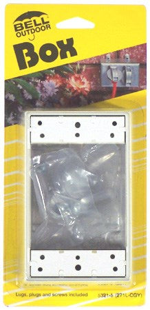 Bell Outdoor 5321-6 4-1/2 X 2-3/4" White 1-Gang Weatherproof Box
