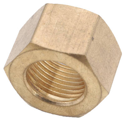 Compression Nut, Brass, 1/4-In. (Pack of 10)