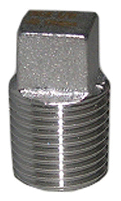 Tapón de tubería de acero inoxidable, 1/8 pulg.