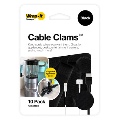 Cable Clam, Assorted, 10-Pk.