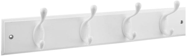 National Hardware White Wood 18 in. L Hook Rack 1 pk