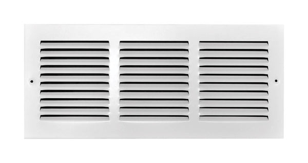 Rejilla de retorno de aire Ta Industries de 16" x 6" envuelta en plástico blanco