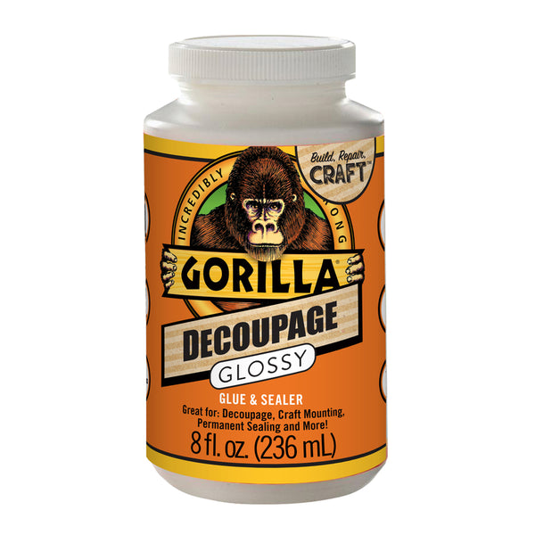 Pegamento y sellador brillante Gorilla de 8 oz (paquete de 4)