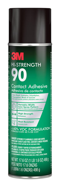 Adhesivo de contacto de polímero sintético 3M, 17,6 oz.