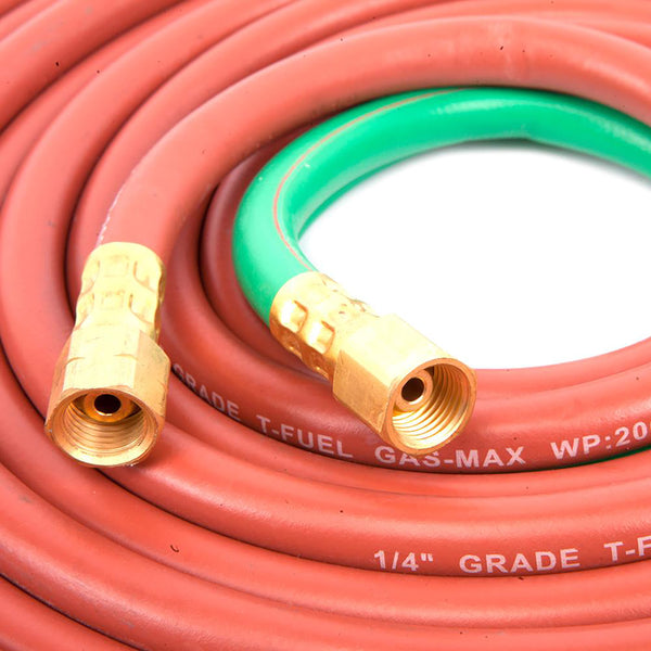 Manguera de oxiacetileno de grado T Forney 86164 de 1/4 x 25 pies