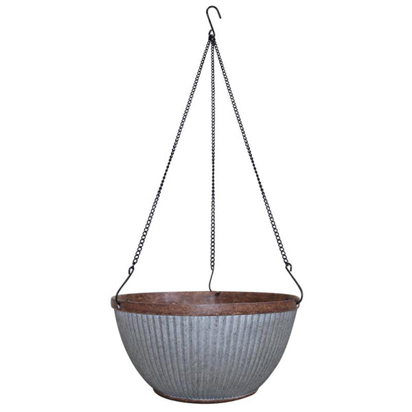 Southern Patio Burlap Planter Display Galvanized (Pack of 12)