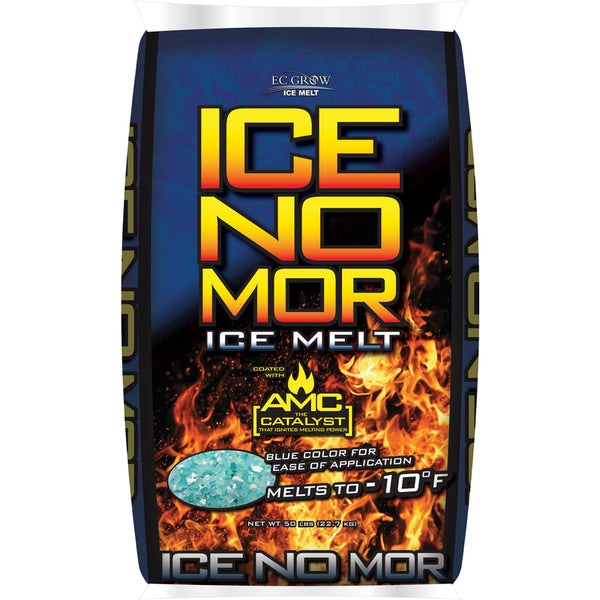 Ice No Mor EC Grow Sodium Chloride, Calcium Chloride and Magnesium Chloride Ice Melt 50 lb. Flake