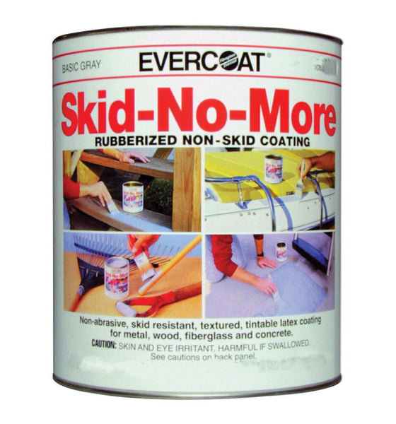 Evercoat Skid-No-More Recubrimiento de látex acrílico gris medio antideslizante de caucho para interiores y exteriores, 1 qt.
