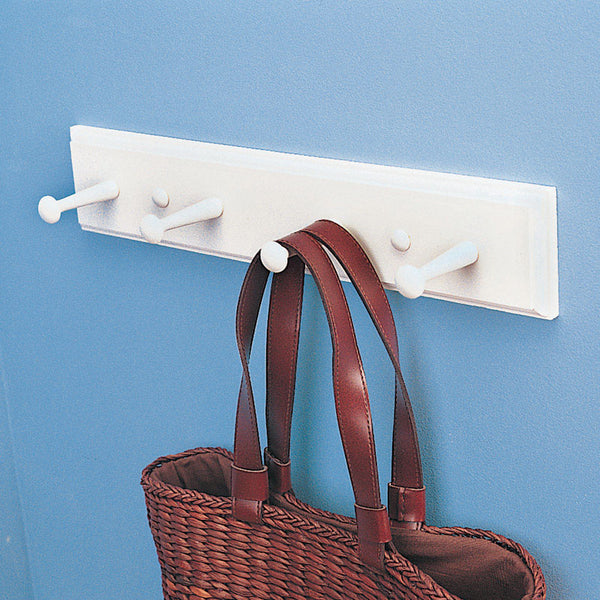 Waddell 3.5 in. L Unfinished Pine/Zinc Medium Shaker Peg Shaker Peg Rack 1 pk
