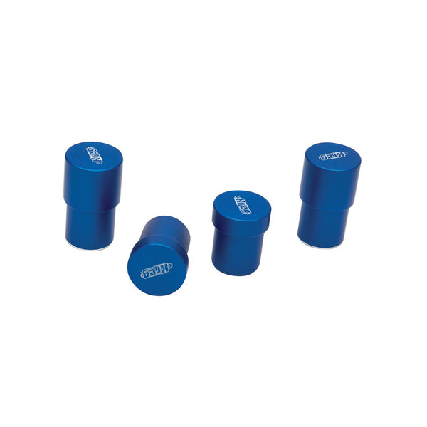 Sistema de corte adaptable Kreg Versa-Stops de aluminio azul, 4 piezas