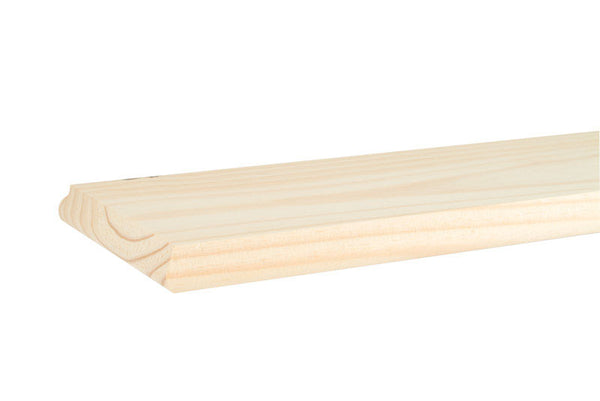 Estantería de madera beige sin terminar Waddell de 3/4 pulg. de alto x 7 pulg. de ancho x 24 pulg. de profundidad (paquete de 3)