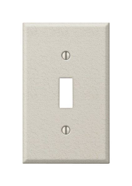 Amerelle Contractor Metallic 1 gang Stamped Steel Toggle Wall Plate 1 pk