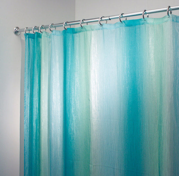 InterDesign 35804 72" X 72" Blue & Green Ombre Shower Curtain (Pack of 2)