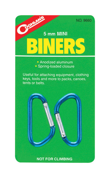 Coghlan's Assorted Mini Carabiners 5.375 in. H x 3.000 in. W x 0.125 in. L 2 pk (Pack of 12)