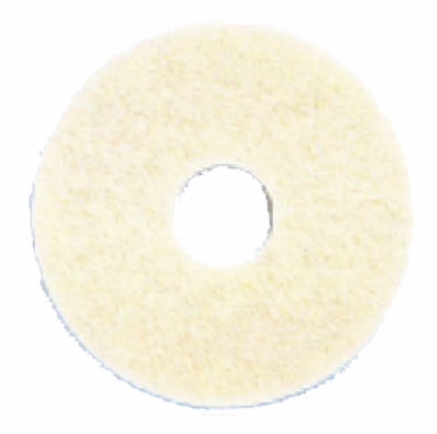 Almohadilla para pulir pisos, 4100, color blanco, 17 pulgadas (paquete de 5)