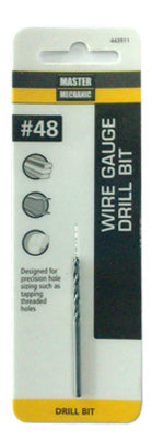 #48 2-In. Wire Gauge Drill Bit, Black Oxide