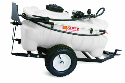 Pulverizador de remolque, 2 GPM, blanco, tanque de 15 galones