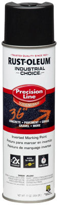 Pintura en aerosol para marcar líneas de precisión Industrial Choice, negra, 17 oz, invertida