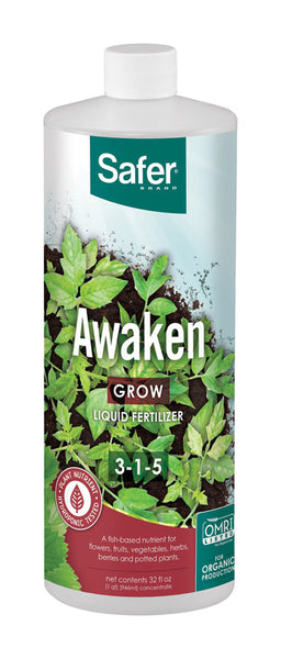 Safer Brand Awaken Organic All Purpose Plant Food 32 oz. (Pack of 6)