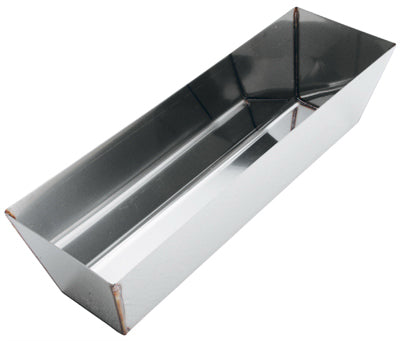 Bandeja de barro, acero inoxidable contorneado, 12 pulgadas