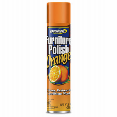 Abrillantador de muebles de color naranja, aerosol de 10 oz (paquete de 12)